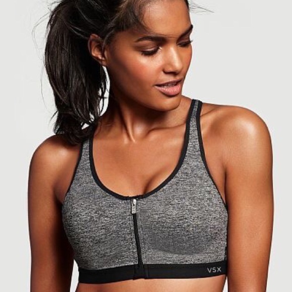 Victoria Secret Knockout Sports Bra in Gray/Black